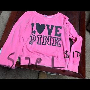 Pink crew neck
